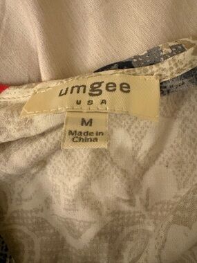 Umgee boho floral lace sleeve mini dress